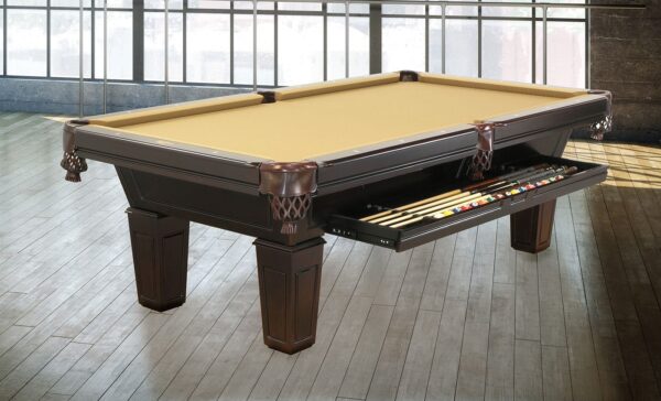 Duke Pool Table with accessory drawer