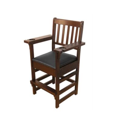 Skylar spectator chair with a hidden accessory drawer